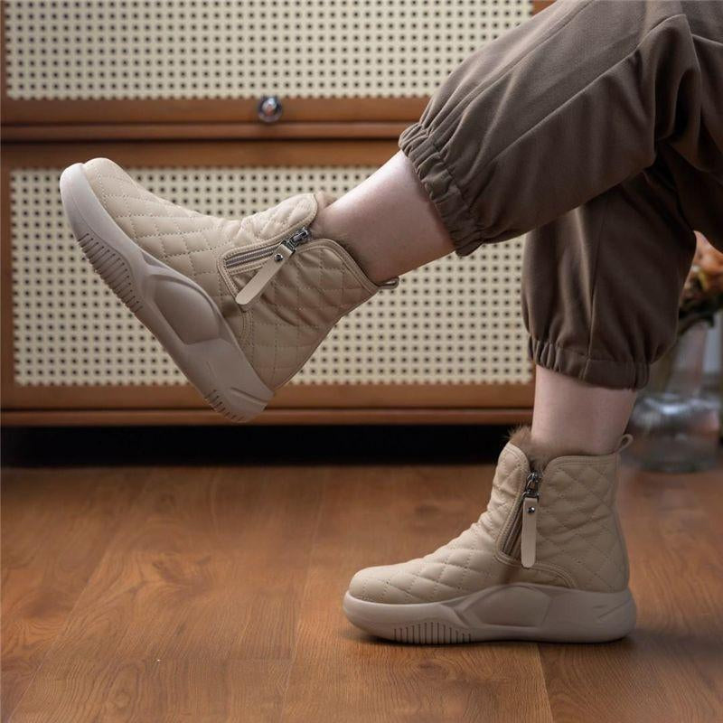 High Top Thick Sole Waterproof Boots
