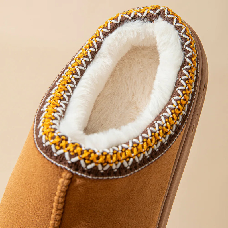 Cozy Faux Fur Lined Winter Slippers