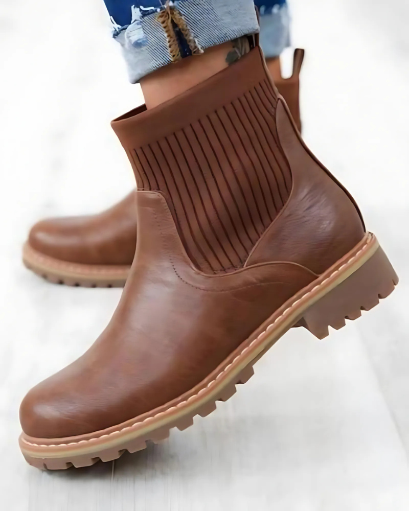 Cabin Cozy Ribbed Boots