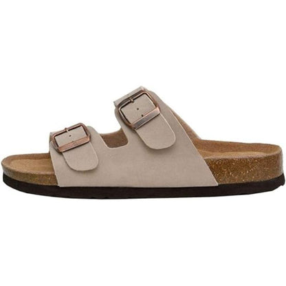 Unisex Sleek Designed Dual Strap Slide Sandals