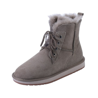 Natural Wool Winter Ankle Snow Boot