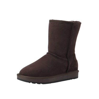 Suede Leather Women's Casual Winter Snow Boots