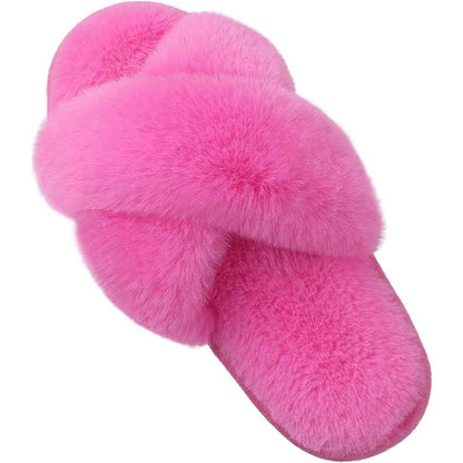 Cross Strap Foam Slippers For Women