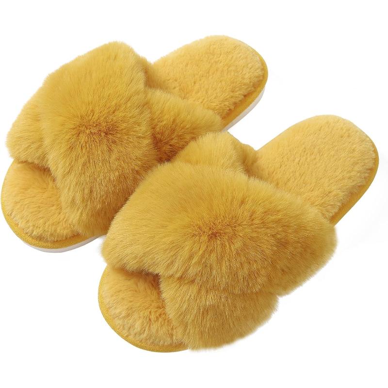 Cross Strap Foam Slippers For Women