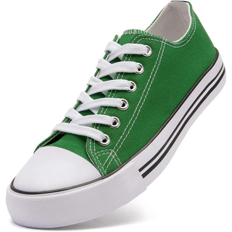 Solid Color Canvas Lace Up Shoes For Men