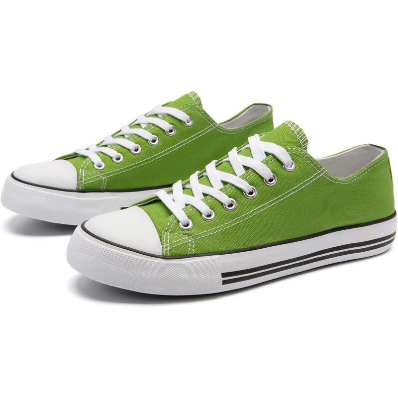 Solid Color Canvas Lace Up Shoes For Men