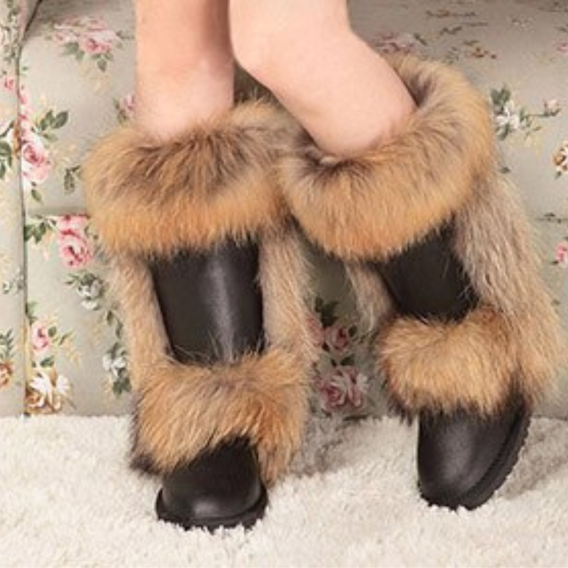 Knee High Fur Snow Boots