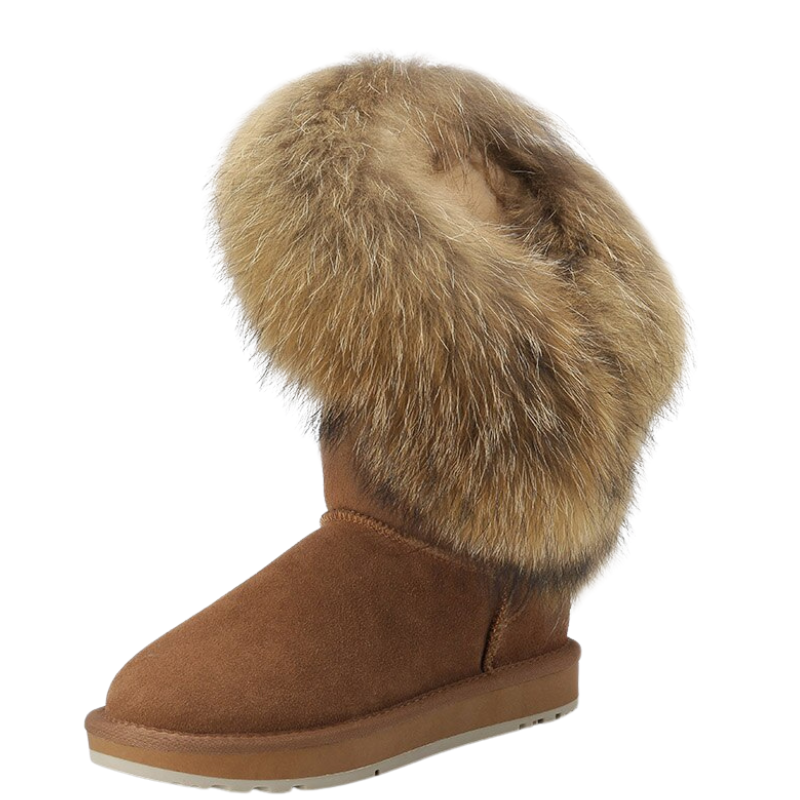 Women's Fur Lined Suede Leather Boots – The Boston Boots