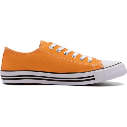 Solid Color Canvas Lace Up Shoes For Men