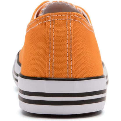 Solid Color Canvas Lace Up Shoes For Men