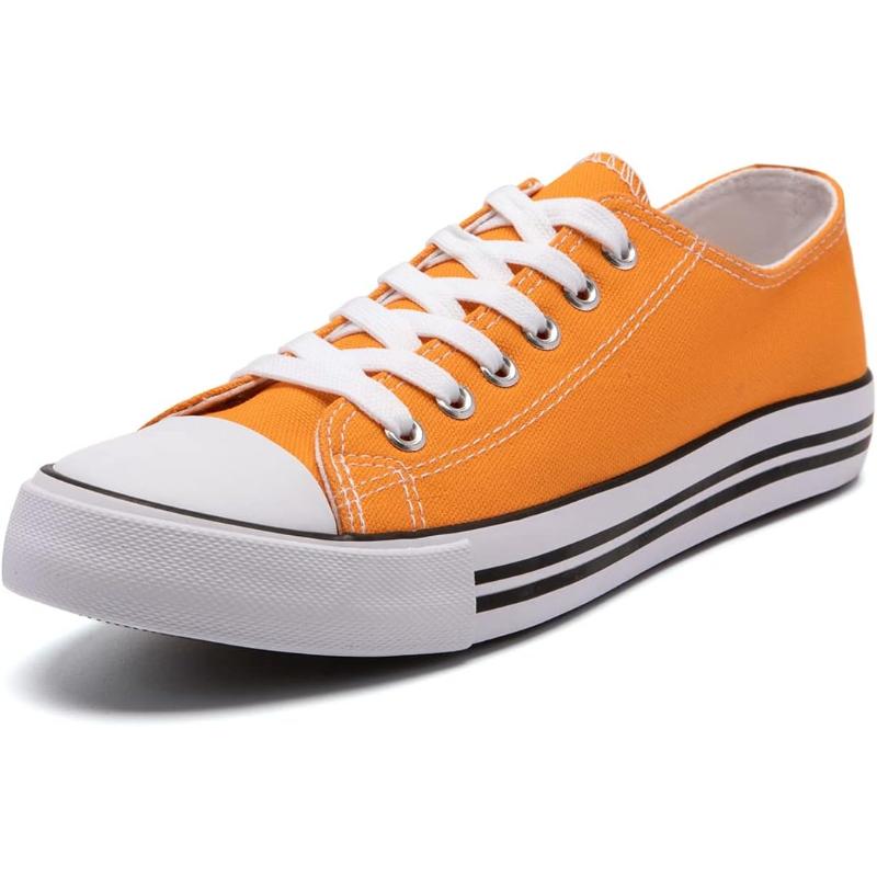 Solid Color Canvas Lace Up Shoes For Men