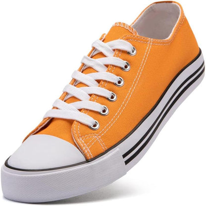 Solid Color Canvas Lace Up Shoes For Men