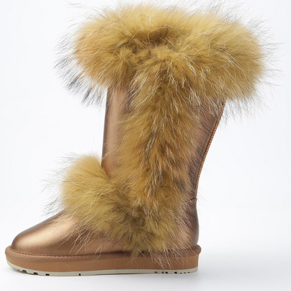 Knee High Fur Snow Boots