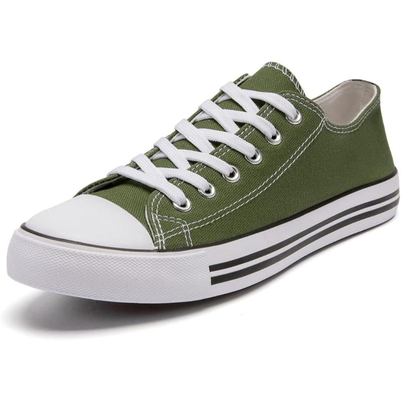 Solid Color Canvas Lace Up Shoes For Men