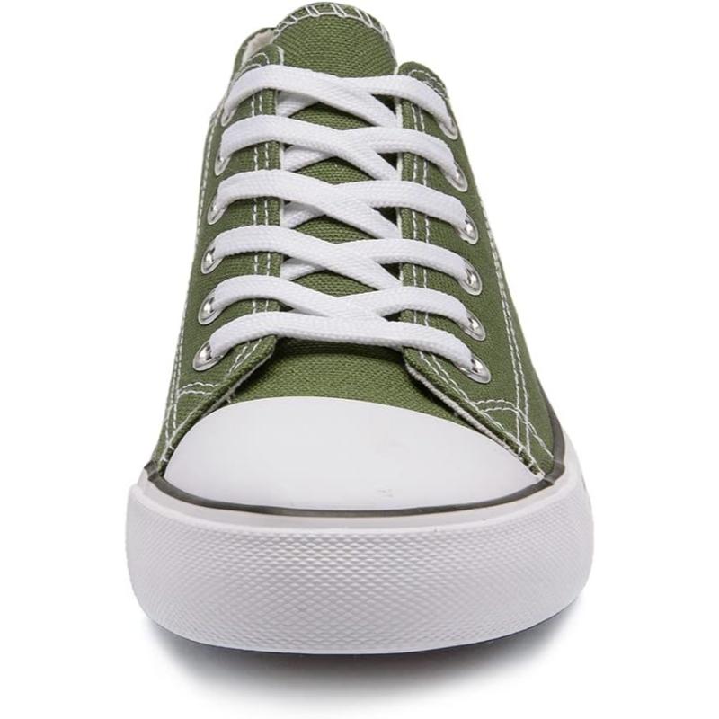 Solid Color Canvas Lace Up Shoes For Men