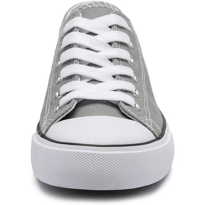 Solid Color Canvas Lace Up Shoes For Men