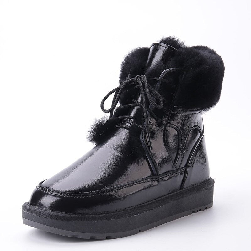 Casual Leather Warm Shoes