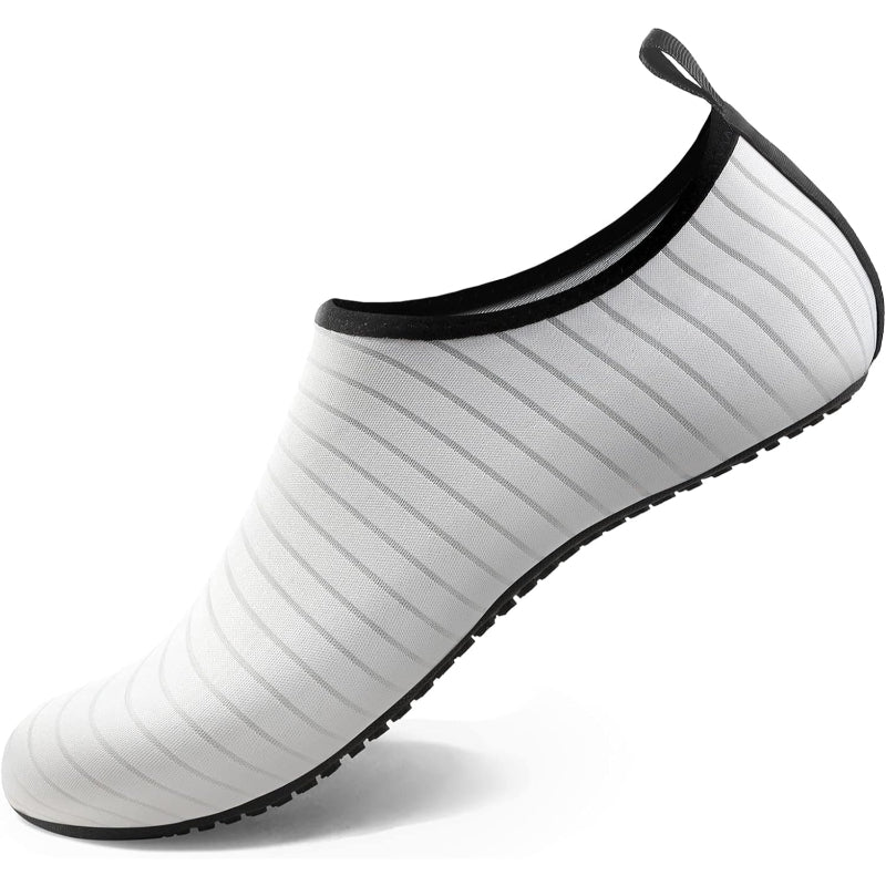 Unisex Sleek Striped Design Aqua Shoes