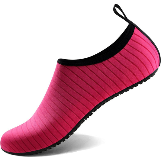 Unisex Sleek Striped Design Aqua Shoes