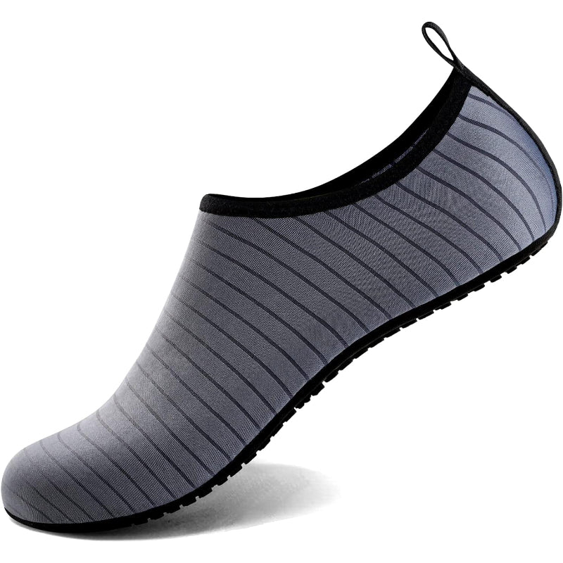 Unisex Sleek Striped Design Aqua Shoes