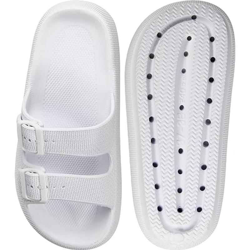 Unisex Soft Adjustable Dual Buckle Comfort Sandals