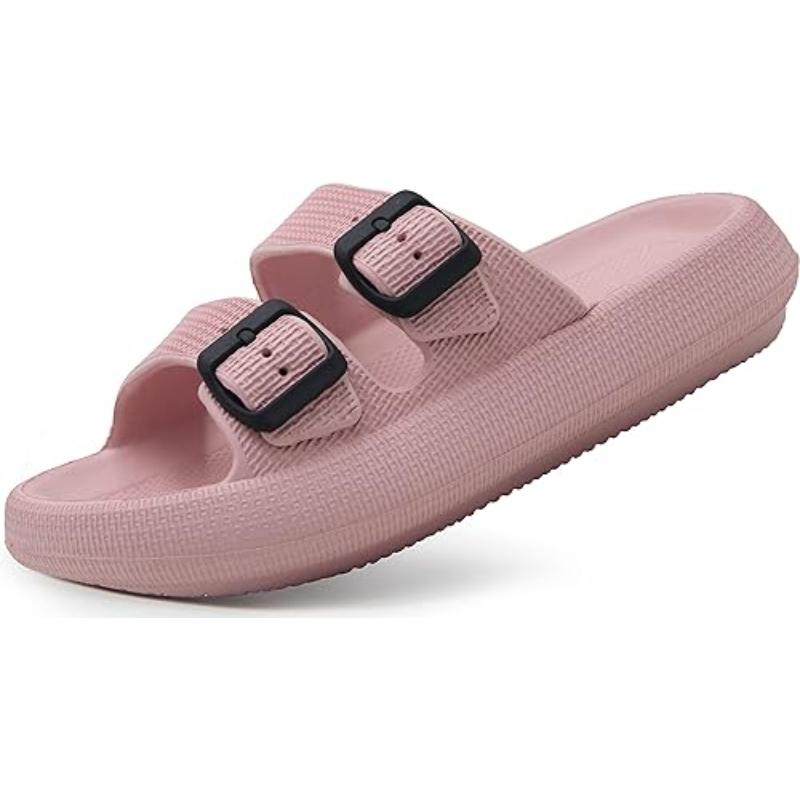 Unisex Soft Adjustable Dual Buckle Comfort Sandals