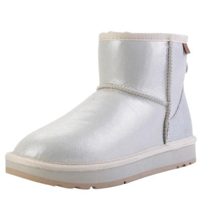Leather Ankle Winter Snow Boots