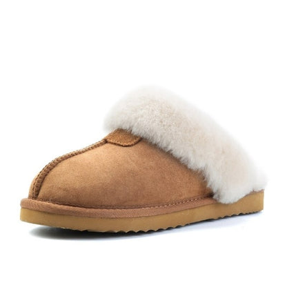 Natural Wool Winter Slippers