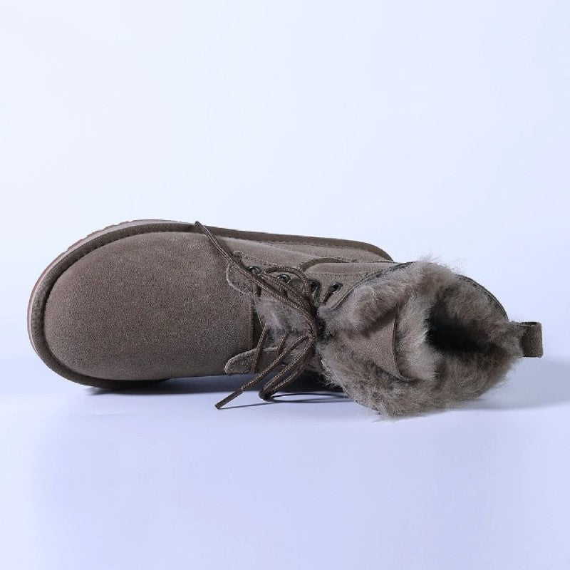 Natural Wool Winter Ankle Snow Boot