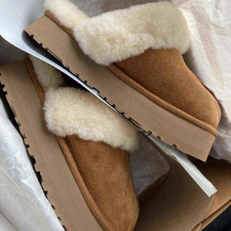 Women Warm Fur Slippers